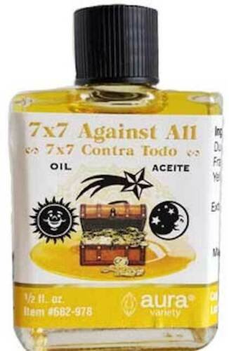 【Magic Oil】7 X 7 Against All Magical Protection Oil Hoodoo Santeria Pagan Spell Oil 4 Dram