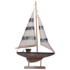 Home Decor~Tall Sailing Boat Nautical Decoration Seaside Bathroom Decor wooden Sail Gift