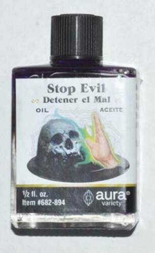 【Magic Oil】Stop Evil Magical Protection Oil Hoodoo Santeria Pagan Spell Oil 4 Dram