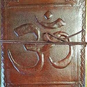 Witchcraft~OM LEATHER BLANK BOOK 5" X 7" - 200 Pgs. UNLINED