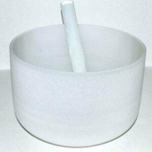 Witchcraft~OFF-WHITE CRYSTAL SINGING BOWL 8 Inches