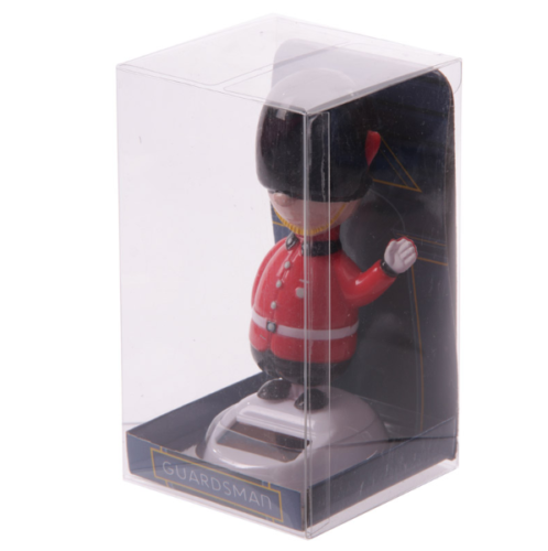 Home Decor~Guardsman Solar Pal Novelty Ornament Rocking Moving Waving Fun Gift Home Work UK