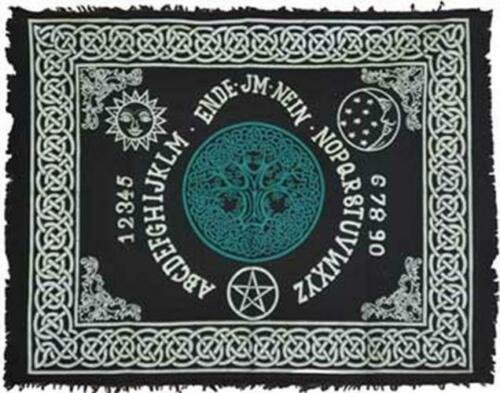 Witchcraft~Tree of Life Ouija Spirit Board Altar Divination Cloth 24" X 30" Wicca Pagan
