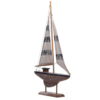 Home Decor~Tall Sailing Boat Nautical Decoration Seaside Bathroom Decor wooden Sail Gift