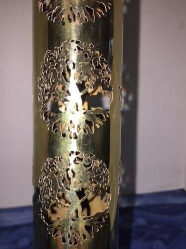 Home Fragrances ~Tree of Life Brass Incense Tower Burner 12" Standing Incense Burner