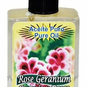 BRYBRADAN ROSE GERANIUM PURE OIL - GERANIO Y ROSAS ACEITE PURO 1/2OZ 1 3 6 12 PC