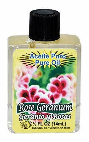 BRYBRADAN ROSE GERANIUM PURE OIL - GERANIO Y ROSAS ACEITE PURO 1/2OZ 1 3 6 12 PC