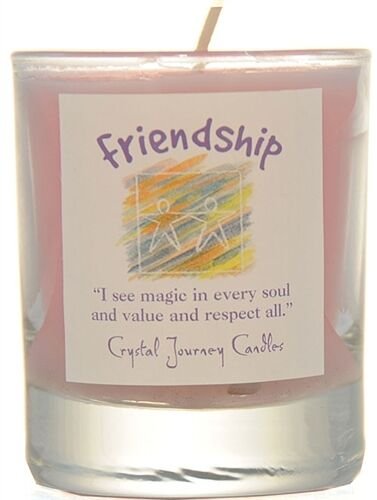 Magic Candle~"Friendship" Herbal Essential Oils Reiki Charged Soy Votive Candle Filled Holder