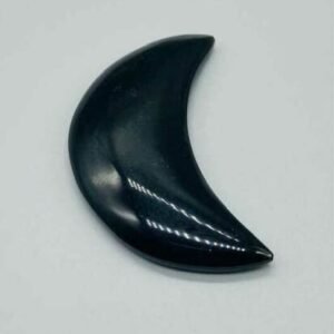 Witchcraft~GOLD SHEEN OBSIDIAN CRESCENT MOON - 3 in.