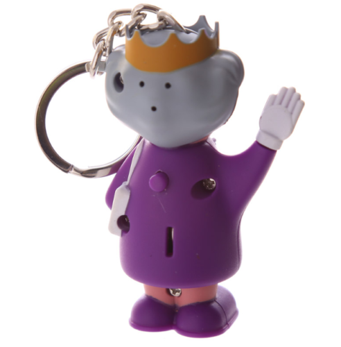 Collectable design~NOVELTY LIGHT AND SOUND QUEEN KEYRING, BRITISH SOUVENIR, ROYAL FAMILY Britain UK