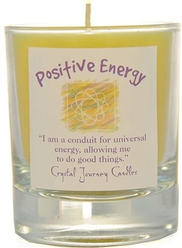 Magic Candle~"Positive Energy" Essential Oils Reiki Charged Soy Votive Candle Filled Holder