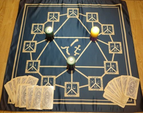 MagicunTarot Cloth~Wicca Magic Cloth Altar Tarot 12 homes V1.1