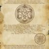 MagicunTarot Cloth~Unique Printing Enochian Grimoire Sigillum Archangel Michael