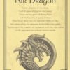 Witchcraft~Air Dragon Parchment Page Poster Book Of Shadows Pagan Wiccan
