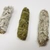 Palo Santo & Sage~SAGE WHITE CEDAR & BLUE SMUDGE STICKS SAMPLER 3 PACK (House Cleansing)
