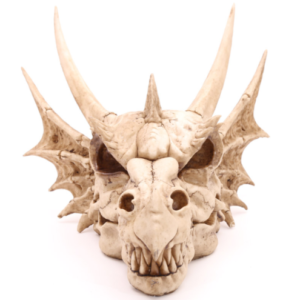 Collectable design~Decorative Fantasy Dragon Skull Figurine Ornament Fantasy Gothic Fantasy Gift