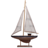 Home Decor~Tall Sailing Boat Nautical Decoration Seaside Bathroom Decor wooden Sail Gift