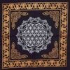 Witchcraft~Flower of Life Altar Tarot Cloth or Crystal Grid 18 X 18 Wicca Pagan