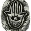 Witchcraft~Hamsa Hand Pocket Stone Altar Coin Wicca Pagan Amulet Talisman Magick