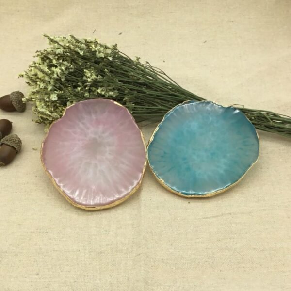 Magicun Crystal~slice agate rose red agate agate coasters agate stand agate stone