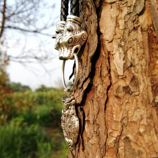 New Magicun Viking~smybol owl pendant Braided Leather necklace knot Mammen Style Norse Viking pagan Jewelry 1pc