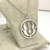 Viking Magic~stainless steel movie jewelry Star Wars Jedi Order Necklace,Silver Plated Pendant necklace