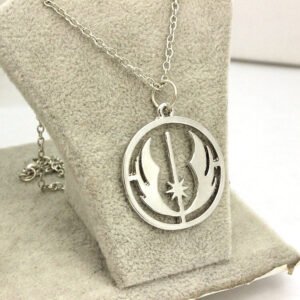 Viking Magic~stainless steel movie jewelry Star Wars Jedi Order Necklace,Silver Plated Pendant necklace