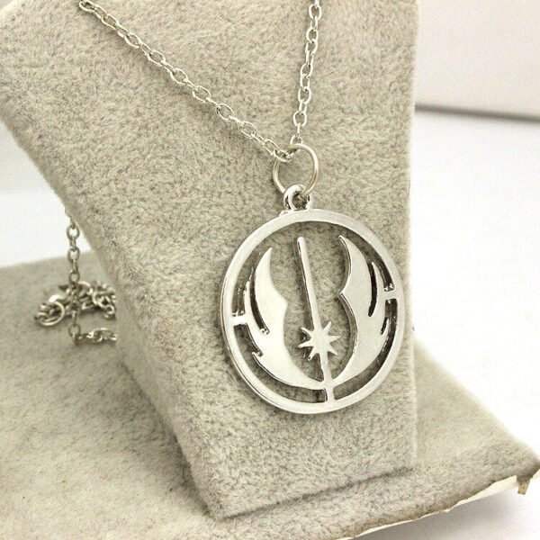 Viking Magic~stainless steel movie jewelry Star Wars Jedi Order Necklace,Silver Plated Pendant necklace