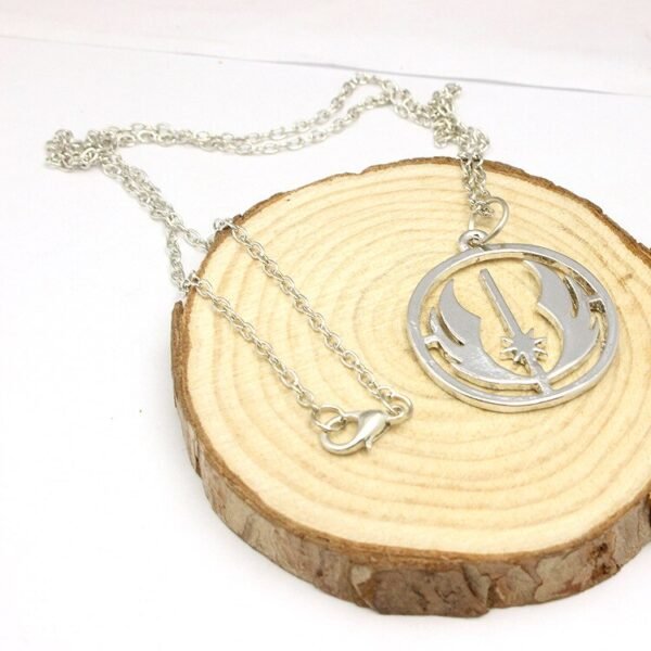 Viking Magic~stainless steel movie jewelry Star Wars Jedi Order Necklace,Silver Plated Pendant necklace