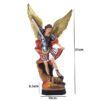 Saint Michael Statue Resin Angel Sculpture Decoration Michael Archangel Defeated Lucifer Tramples Demon Figurine