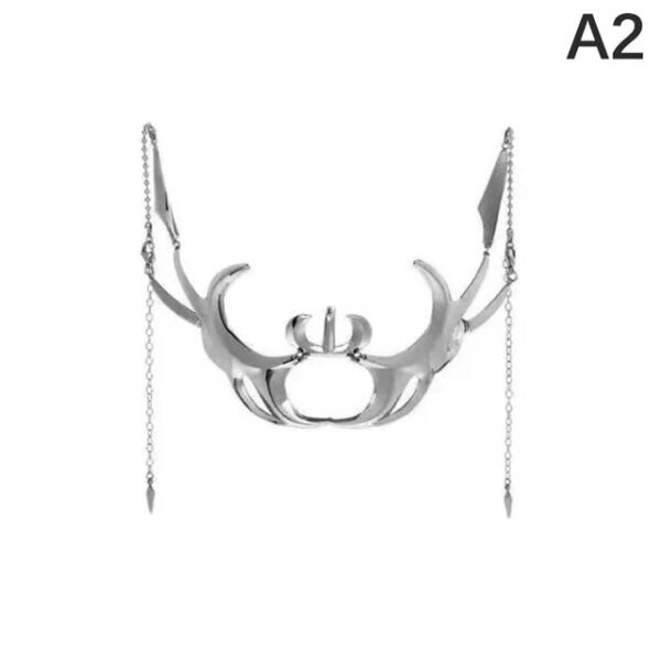 Fashion Gothic Mask Punk Liquid Irregular Silver Color Hollow Women Men Party Individuation Individual Jewelry Accessory
