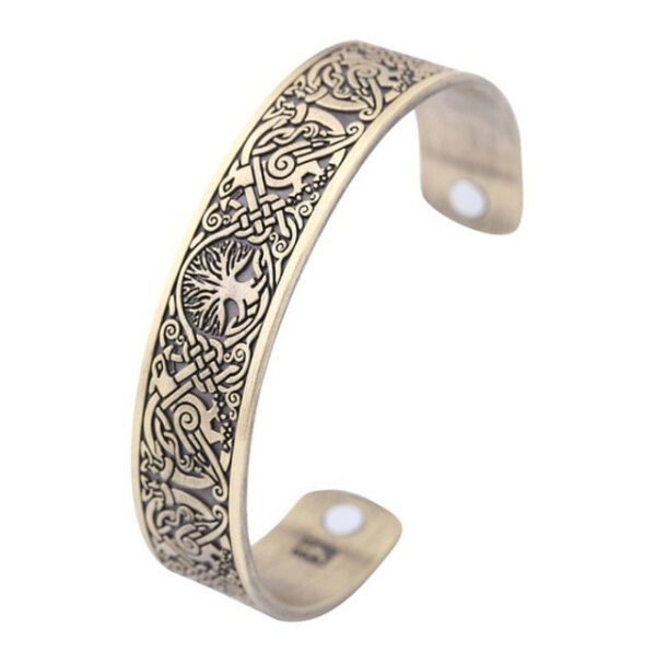 Vintage Tree of Life Magnetic Metal Bracelet Cuff Bangle for Men Women Classic Fashion Casual Party Accessories|Bangles|