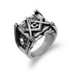 Stainless Steel Masonic Rings | Stainless Steel Finger Ring | Stainless Steel Jewelry - Rings