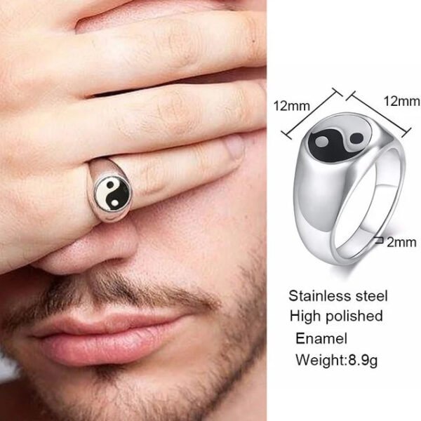 Modern Gents Ring, Nobility Dignified Signet Ring for Men, Stainless Steel Stylishly Rings, Funky Cool Urban Jewelry For Man