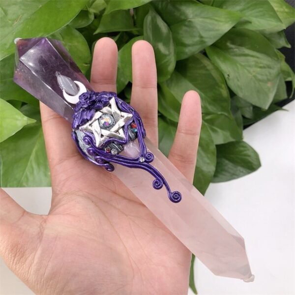Natural High Quality Crystal Magic Stick Carving Reiki Healing Ornaments Figurine Crafts