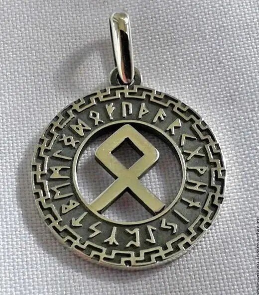 Viking Talisman Pendant Viking Rune Amulet Tyr Necklace Occult Jewelry