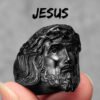 316L Stainless Steel Men Ring Christian Jesus Face Rings Religion Amulet Punk Rock for Male Biker Boyfriend Jewelry Best Gift