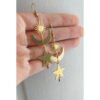 New Gold Color Sun Mismatch Star and Moon Earrings Charm Celestial Moonchild Sun Face with BOHO Creativity Jewelry Women Gift|Drop Earrings|