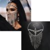 New Tassel Veil Masks Women Headwear Rhinestone Chains Face Mask Masquerade Dance Party Costume Sexy Face Accessories Jewelry