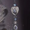Crystal Alloy Hanging Decoration Gift Angel Wings Home Gardening Decorative Glass Prism Wind Chime