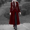 Renaissance Victorian Woman Jacket Medieval Steampunk Lace Coat Vintage Gothic Tuxedo Long Coat Halloween Costumes for Women