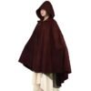 Hood Cloak Cosplay Medieval Long Cape Halloween Party Women Men Adult Long Mage Witchcraft Wicca Robe Conceal Gown Reenactment