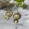 New Gold Color Sun Mismatch Star and Moon Earrings Charm Celestial Moonchild Sun Face with BOHO Creativity Jewelry Women Gift|Drop Earrings|