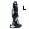 YOCY S/M/L Ice Dragon Anal Plug Silicone Monster Dildo With Sucker Big Knot Penis Butt Masturbator Sex Toy For Women Men| |