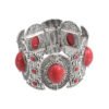 Gypsy Tribal Tibetan Bracelet for Women Boho Vintage Silver Men's Turquoise Elastic Bangles Afghan Turkish Ethnic Indian Jewelry