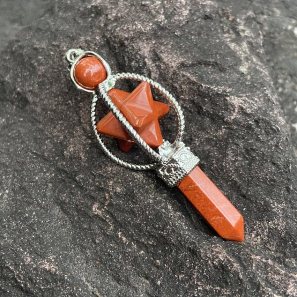 Pendant Stone Star | Amethyst Pendulum Necklace | Pendulum Crystal Necklace - Pendant