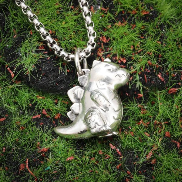 Retro Gothic Mystical Angel Wings Pendant Necklace