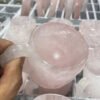Natural Rose Quartz Cup Crystal Hand Carved Drink ware Crystal Stone Tea Coffee Milk Cup set