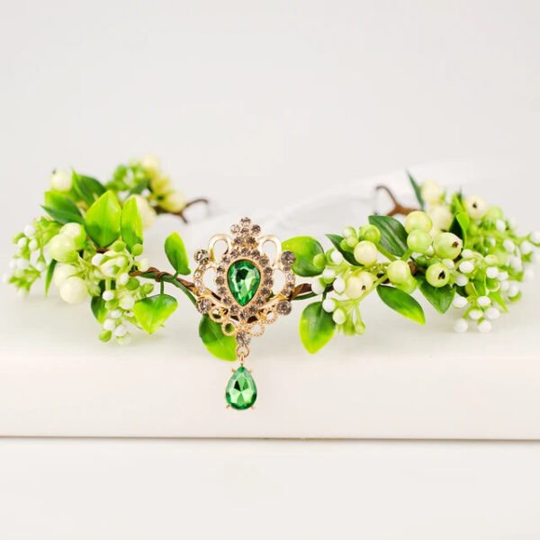 Handmade Forest Woodland Elf Hair Tiara Butterfly Deer Twig Branch Leaves Hair Crowns Fairycore Elvens Hair Jewelry for women