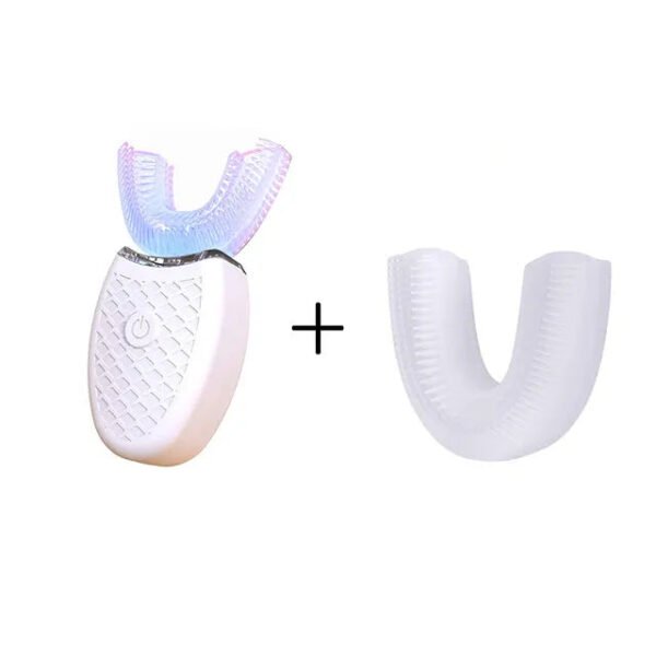 Revolutionary U-Type Sonic Electric Toothbrush: 360° Intelligent Silicon Head, Automatic USB Charging, Waterproof Design